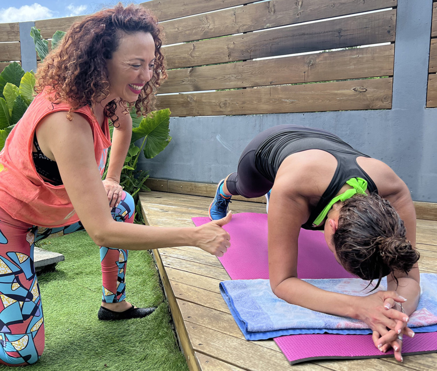 Ménina Hoarau, coach sportive & bien-être, et danseuse