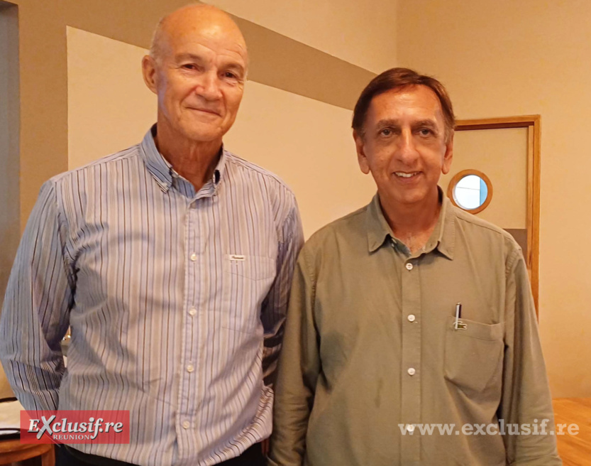 Henri Vergoz et Aziz Patel, d'Exclusif Réunion