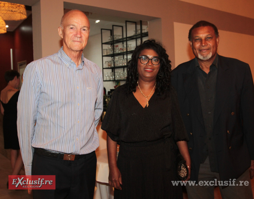 Henri Vergoz, Maguy Quoniam, coiffeuse, et Josian Conteau, menuisier