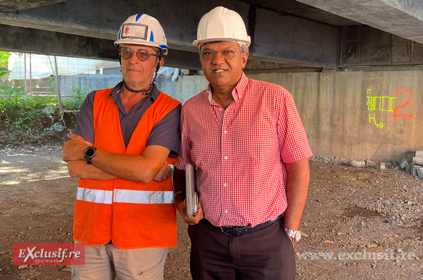 Fathi Tighilet, responsable Travaux, et Patrick Sambassouredy