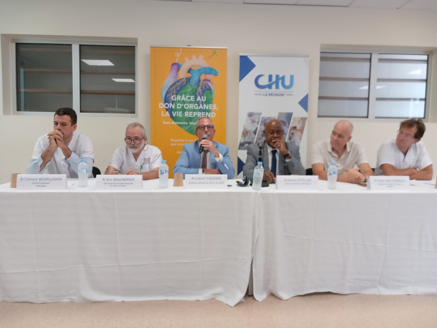 Lors de la conférence de presse de présentation de l'activité au CHU