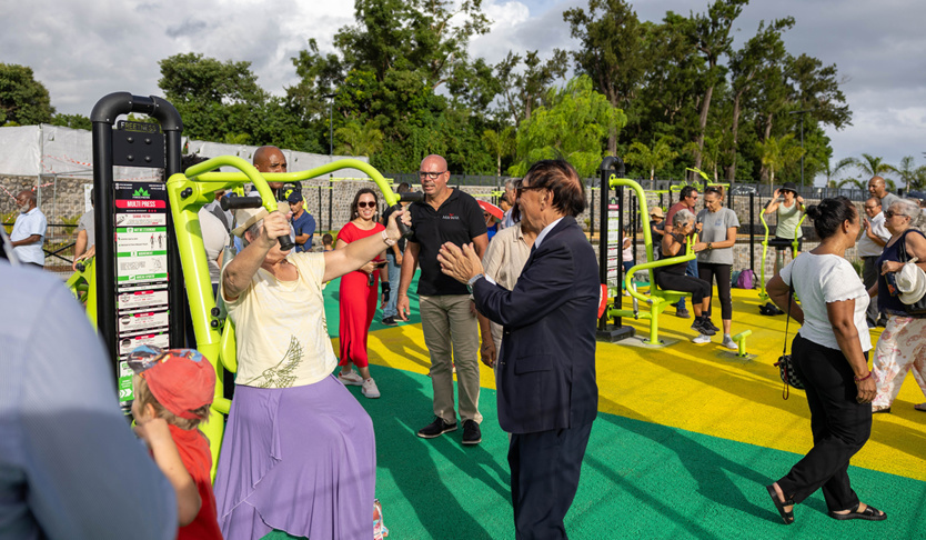 Une grande aire de jeux inaugurée au Tampon près du Parc des Palmiers