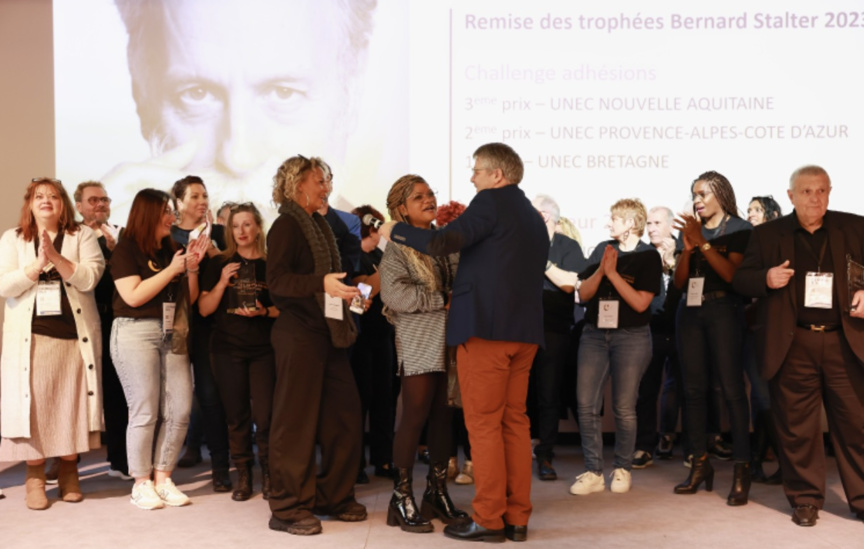 La remise du trophée