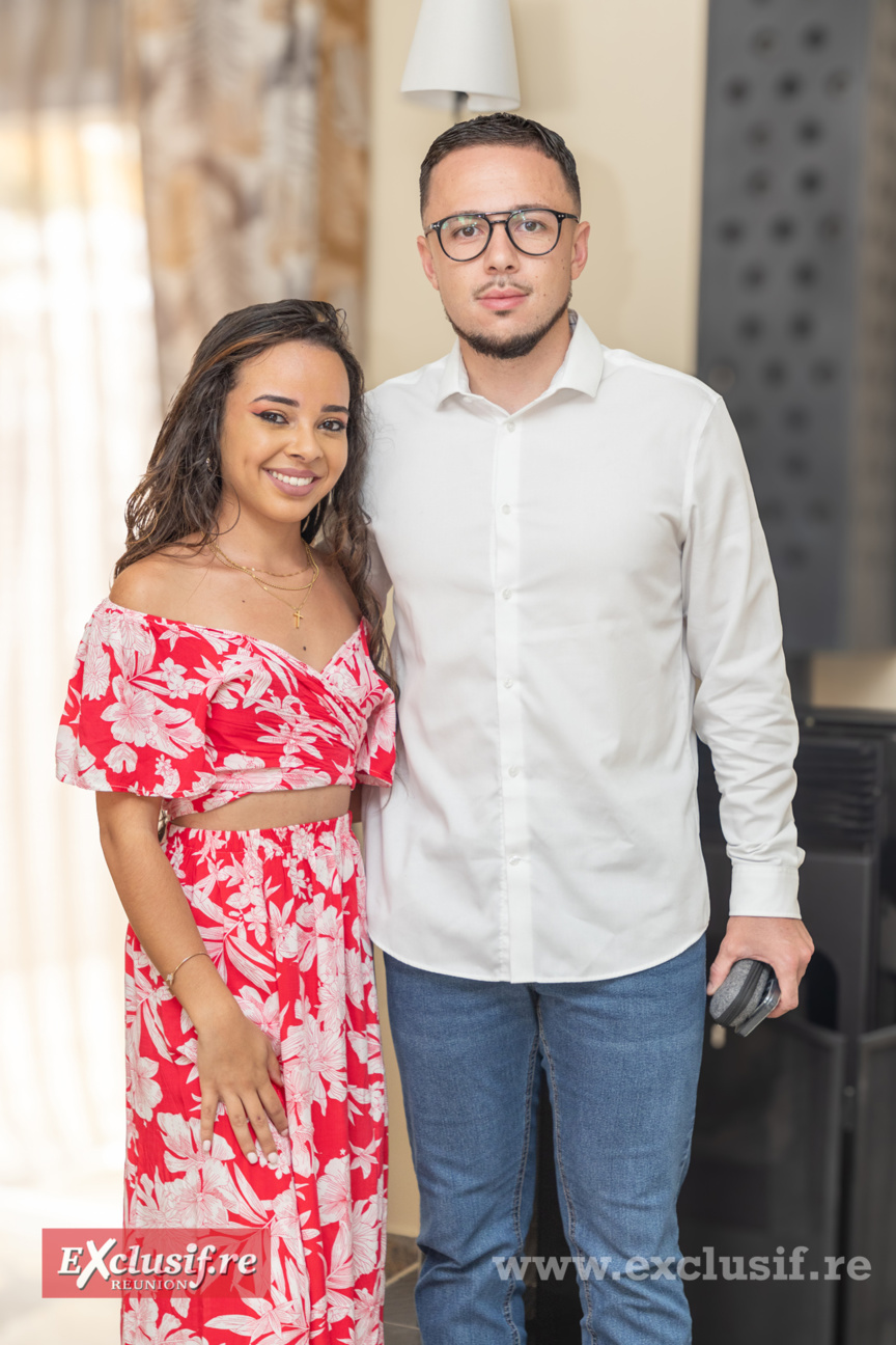 Camille Waro et Pierre Técher, 2ème adjoint au maire de Cilaos