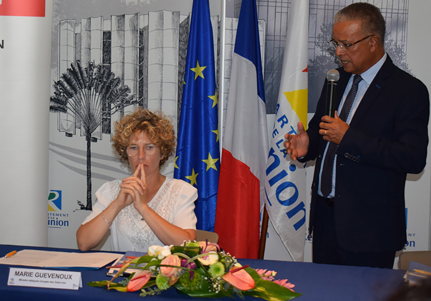 Marie Guevenoux, Ministre des Outre-mer au Département: retour en images Marie Guevenoux, Ministre des Outre-mer au Département: retour en images