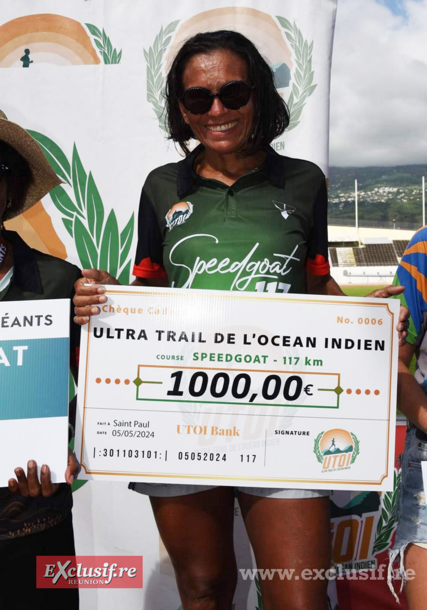 Ghislaine Ribotte, victorieuse de la speegoat de 117 km
