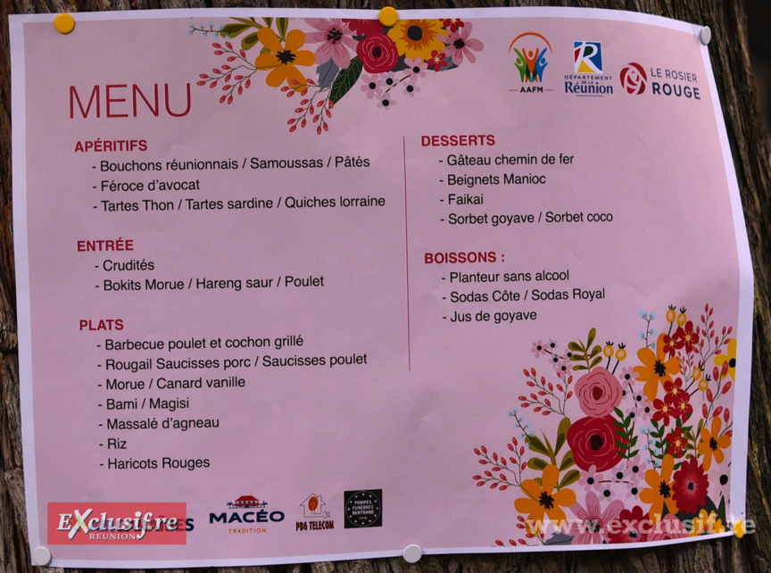 Le menu copieux du jour
