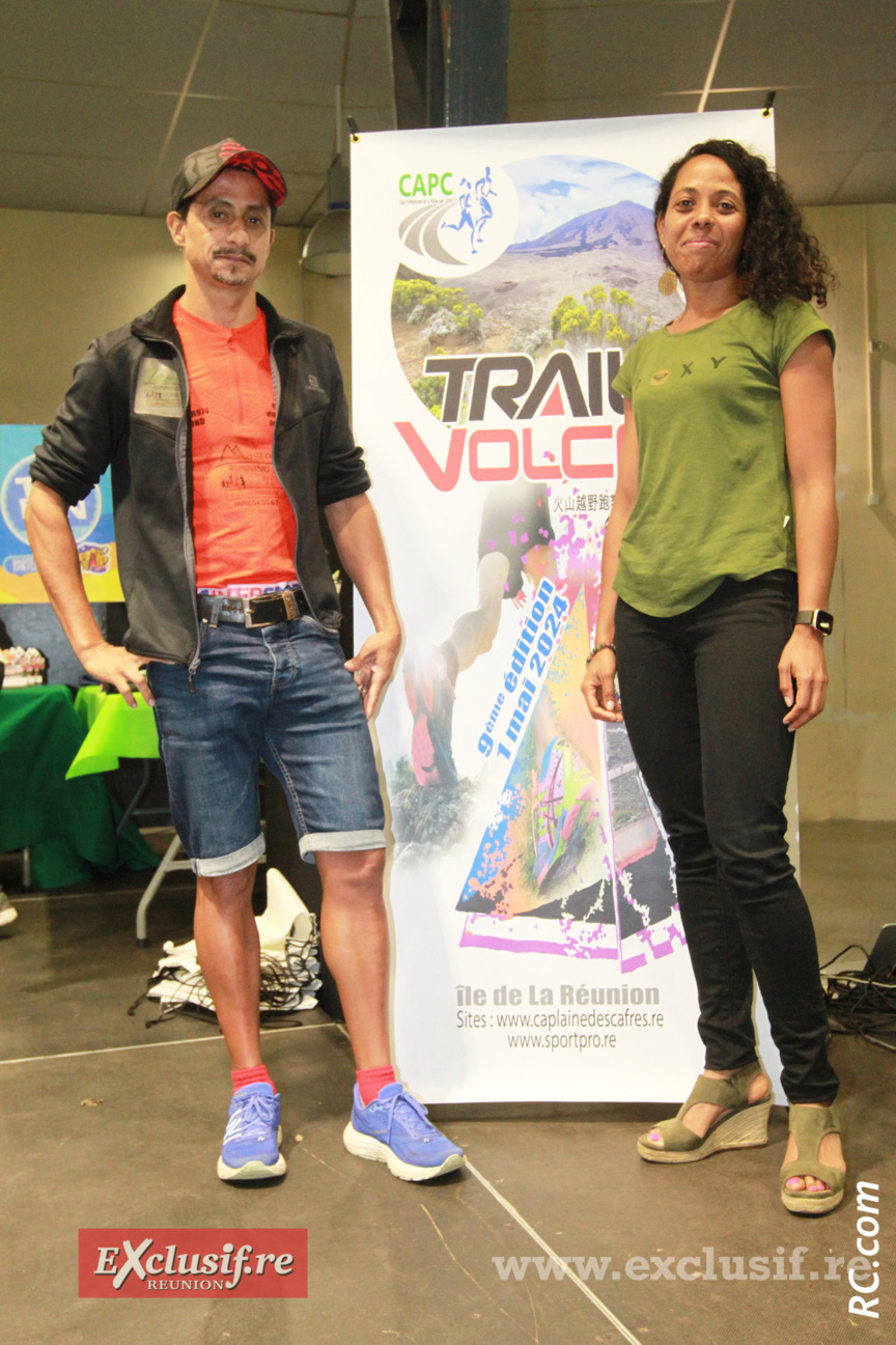 Raymond Fontaine et Annecy Appolon, parrain et marraine du Trail du Volcan 2024