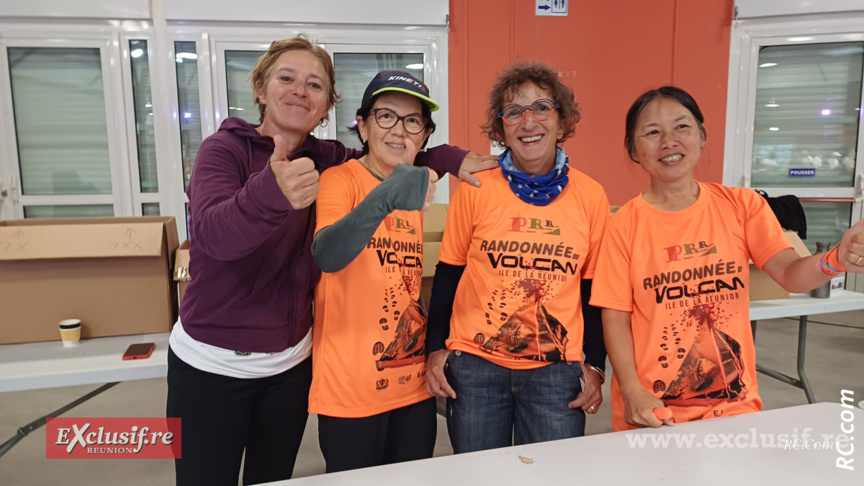 Des bénévoles des Randonnées du Volcan