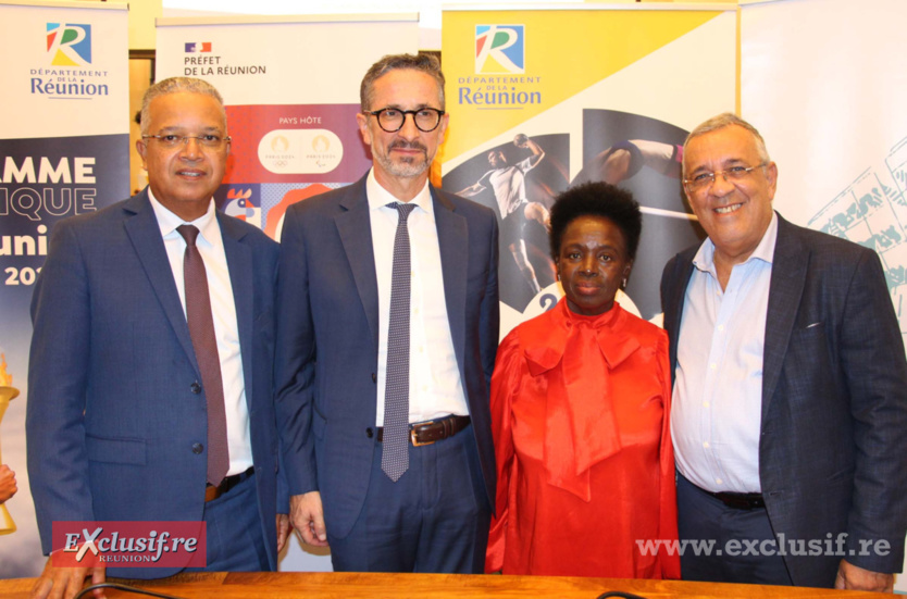 Cyrille Melchior, Jérôme Filippini, Patricia Profil, et Gilles Hubert
