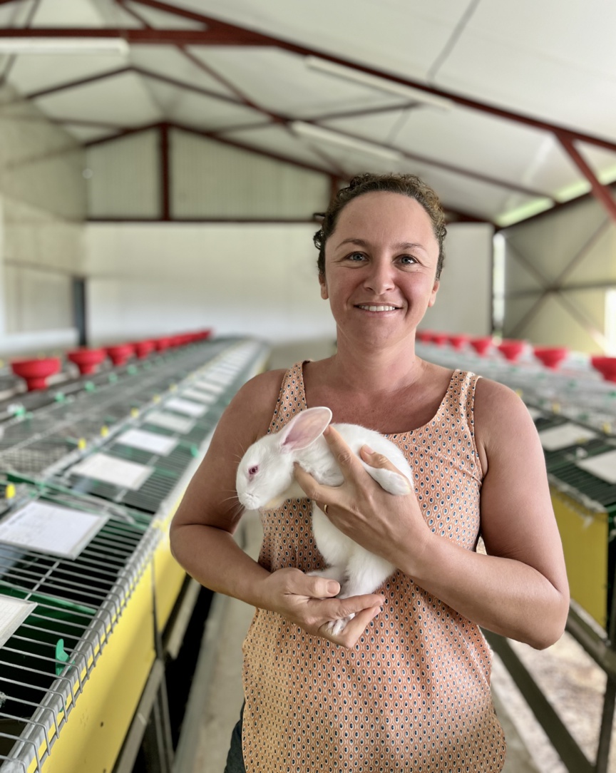Clémentine Hubert, éleveuse de lapins Clémentine Hubert, éleveuse de lapins
