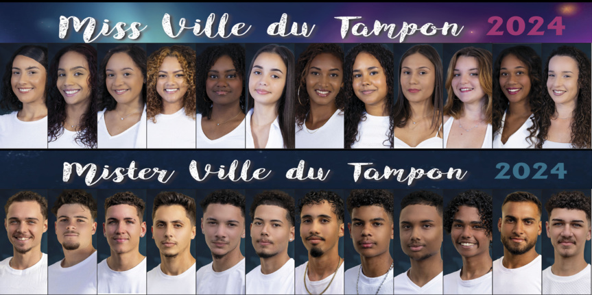 Miss et Mister Ville du Tampon: découvrez les 24 candidat.e.s
