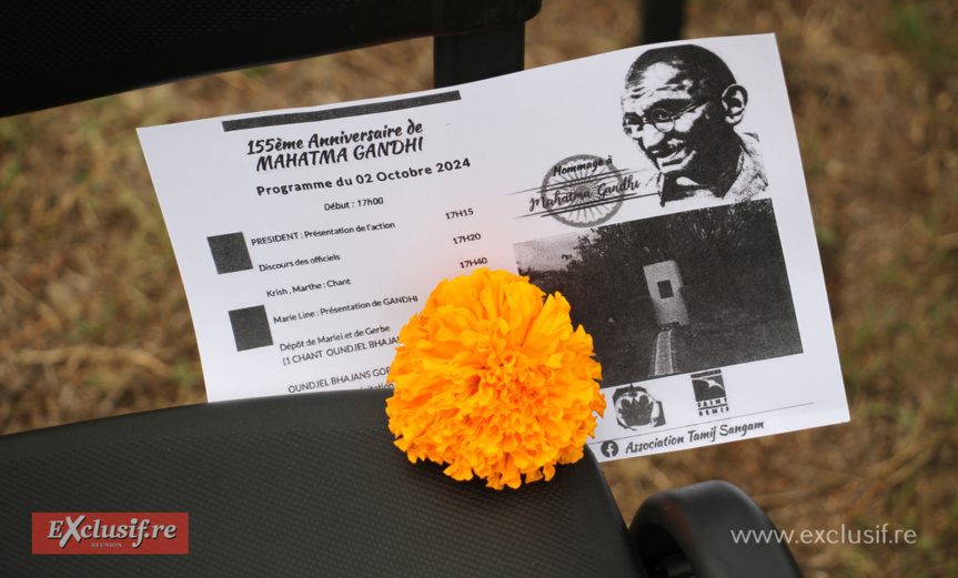 Hommage au Mahatma Gandhi à Saint-Denis Hommage au Mahatma Gandhi à Saint-Denis