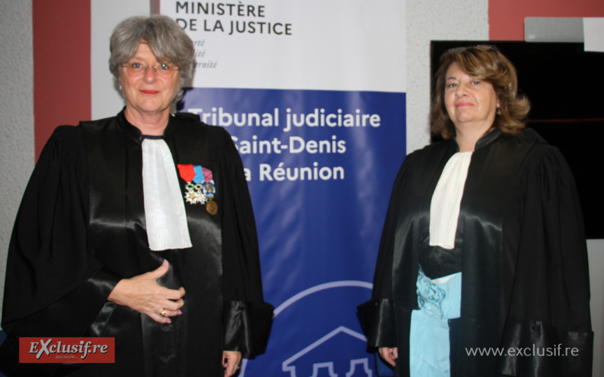 Véronique Denizot, procureure de la République de Saint-Denis, et Emmanuelle Wacongne, présidente du Tribunal Judiciaire de Saint-Denis de La Réunion, Véronique Denizot, procureure de la République de Saint-Denis, et Emmanuelle Wacongne, présidente du Tribunal Judiciaire de Saint-Denis de La Réunion,