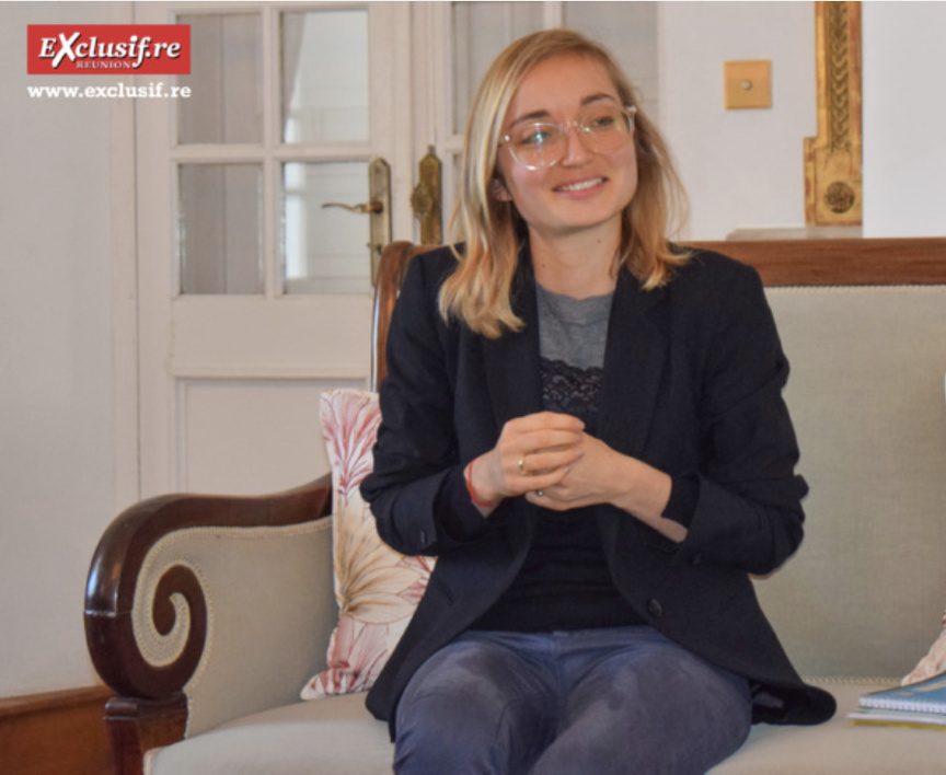 Parvine Lacombe à son arrivée à La Réunion en juillet 2022 Parvine Lacombe à son arrivée à La Réunion en juillet 2022