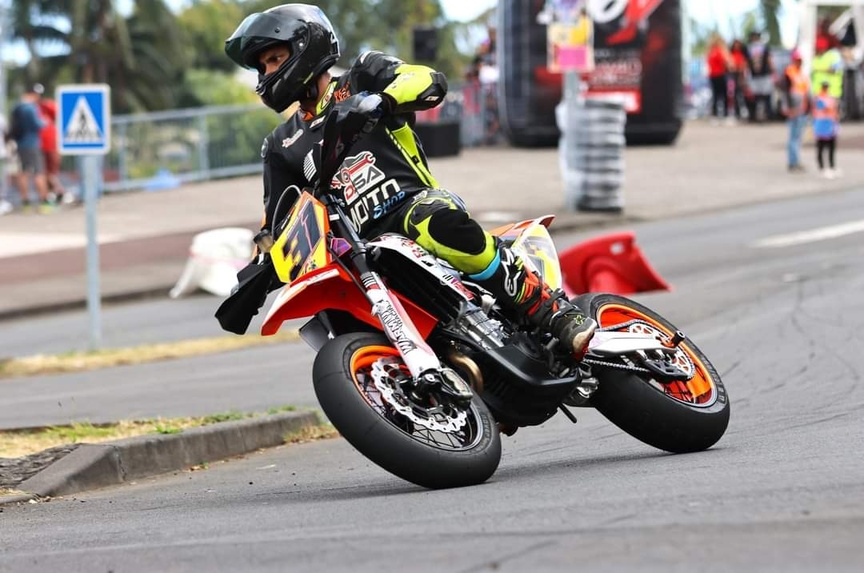 Lors d'un monobike au Tampon Lors d'un monobike au Tampon