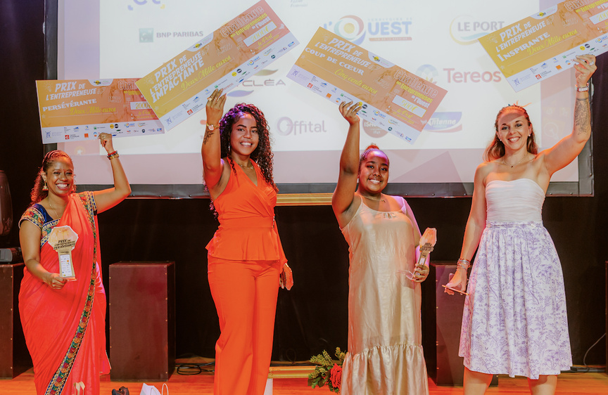 Les 4 heureuses lauréates entrepreneuses de l'Ouest Les 4 heureuses lauréates entrepreneuses de l'Ouest