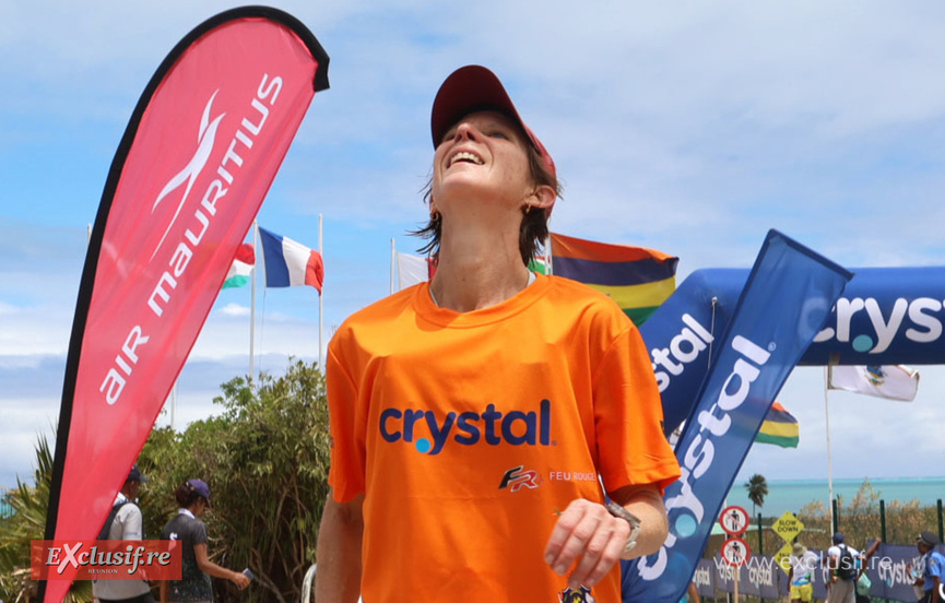 Déja victorieux au Trail de Rodrigues, Victor Guerdin est surtout venu encourager son épouse Marie Déja victorieux au Trail de Rodrigues, Victor Guerdin est surtout venu encourager son épouse Marie