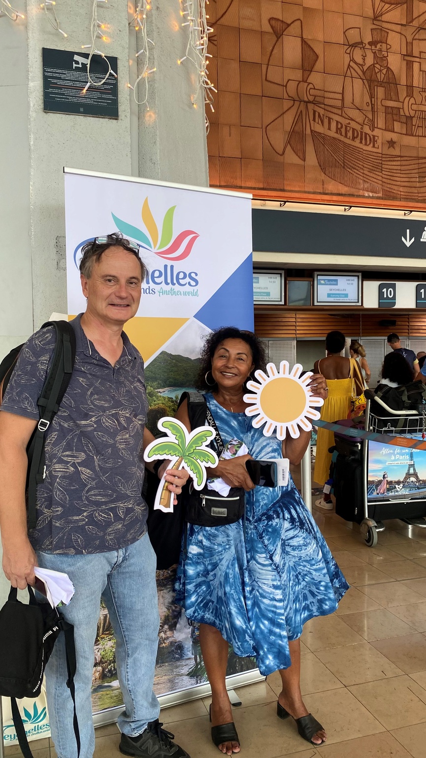 Contents d'aller en vacances aux Seychelles Contents d'aller en vacances aux Seychelles