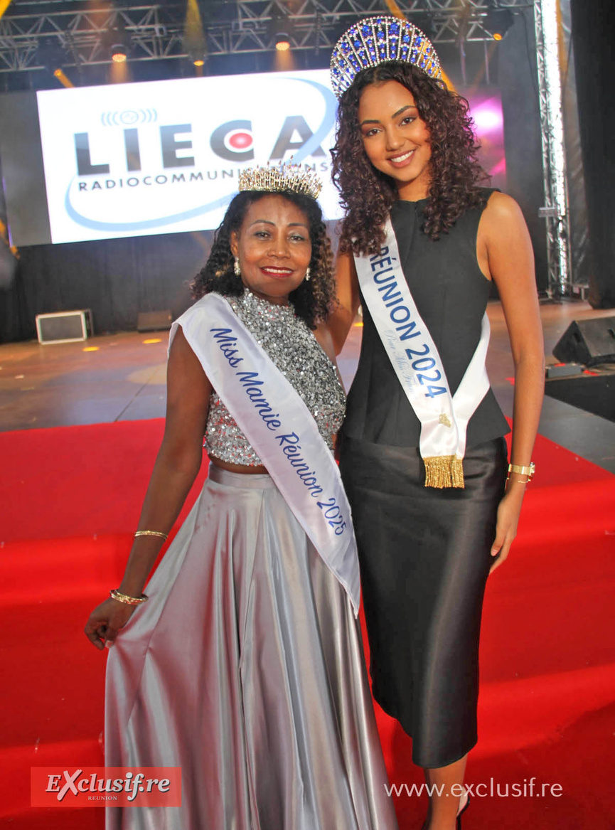 Amina Castel, Miss Mamie Réunion 2025, et Marine Futol, Miss Réunion 2024 Amina Castel, Miss Mamie Réunion 2025, et Marine Futol, Miss Réunion 2024