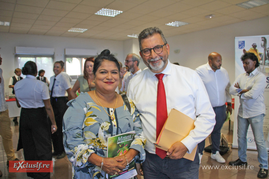 Dévi Mounichy, élue de la CCIR, et Patrick Lebreton Dévi Mounichy, élue de la CCIR, et Patrick Lebreton