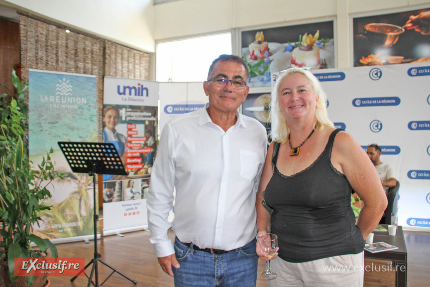 Patrick Serveaux, président de l'EMIH Réunion, et Virginie Sallé, élue de la commune de Saint-Paul