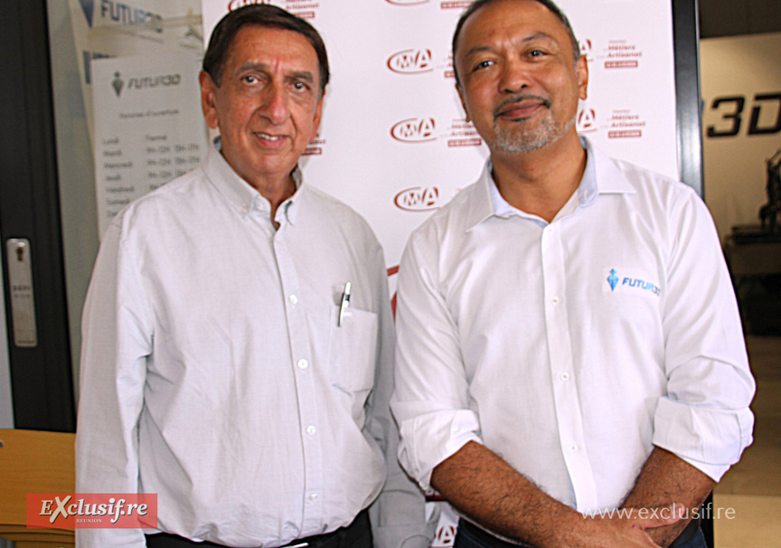 Aziz Patel, d'Exclusif.re, et Laurent You-Seen Aziz Patel, d'Exclusif.re, et Laurent You-Seen