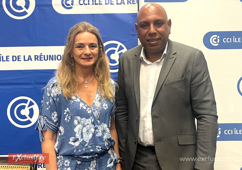 Patricia Paoli, 1ère vice-présidente, et Pierrick Robert, président de la CCIR Patricia Paoli, 1ère vice-présidente, et Pierrick Robert, président de la CCIR