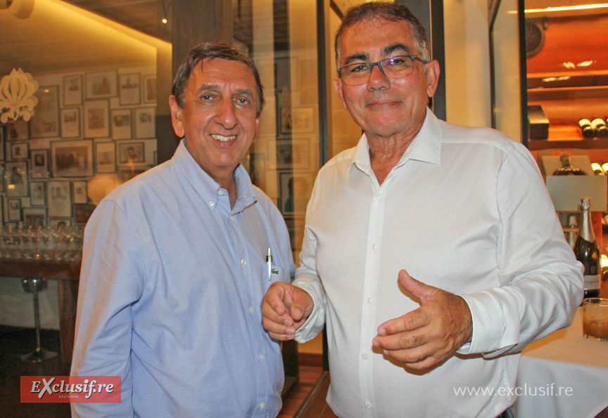 Aziz Patel, d'Exclusif.re, et Patrick Serveaux Aziz Patel, d'Exclusif.re, et Patrick Serveaux