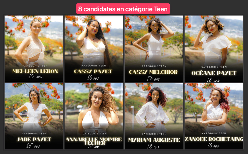 Miss Petite Universe Réunion 2024 pour les moins de 1,70m: 20 candidates Miss Petite Universe Réunion 2024 pour les moins de 1,70m: 20 candidates