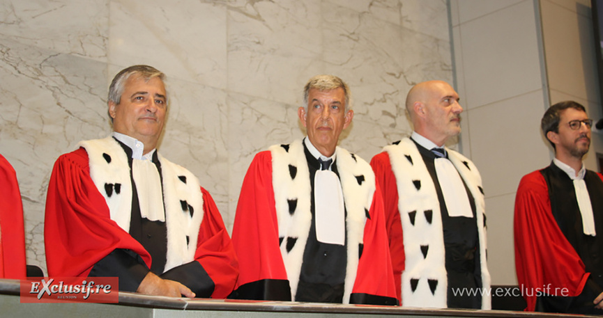 Alain Chateauneuf (2ème à partir de la gauche), a effectué sa dernière rentrée à La Réunion Alain Chateauneuf (2ème à partir de la gauche), a effectué sa dernière rentrée à La Réunion