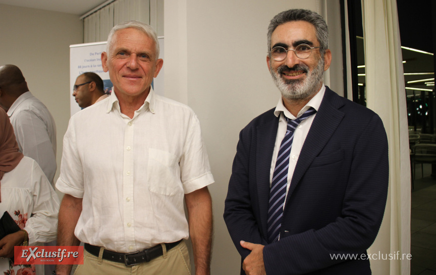 Général Franck Reignier, et Laurent Amar, conseiller diplomatique du préfet de La Réunion