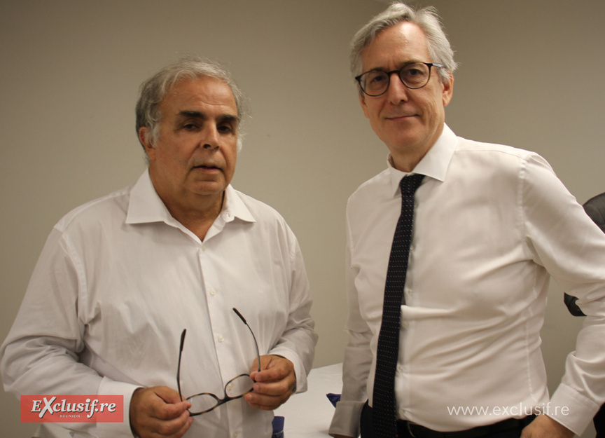 Dr Frédéric Grare, expert international National Security College (ANU-Australie), et Jean-Claude Brunet, ambassadeur délégué à la coopération régionale Océan Indien Dr Frédéric Grare, expert international National Security College (ANU-Australie), et Jean-Claude Brunet, ambassadeur délégué à la coopération régionale Océan Indien