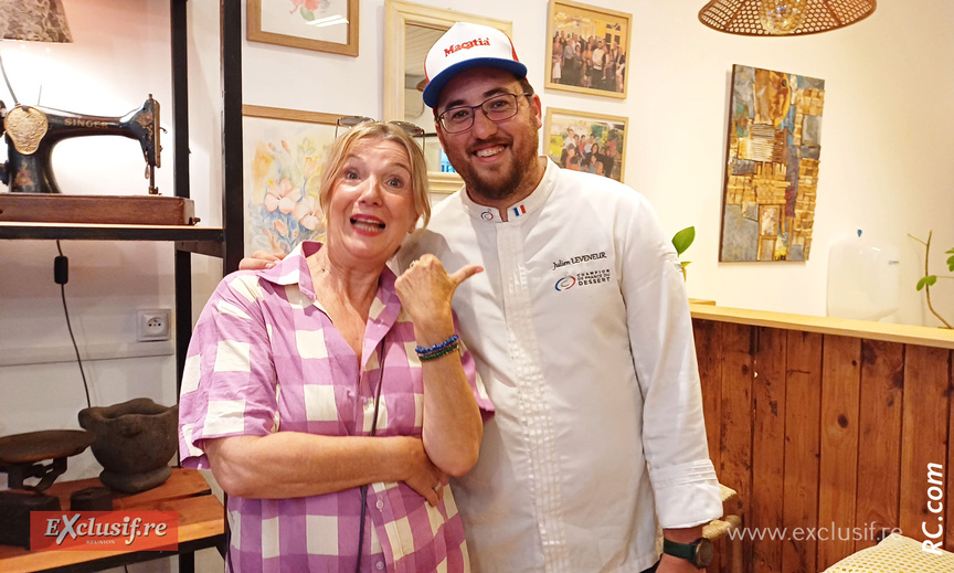 Julien Leveneur, champion de France de dessert, a ouvert sa pâtisserie à Saint-Pierre