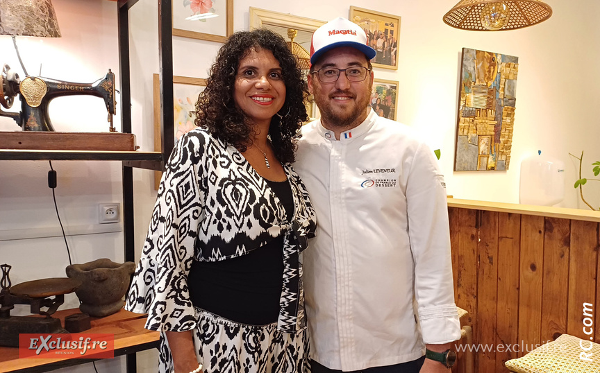 Julien Leveneur, champion de France de dessert, a ouvert sa pâtisserie à Saint-Pierre