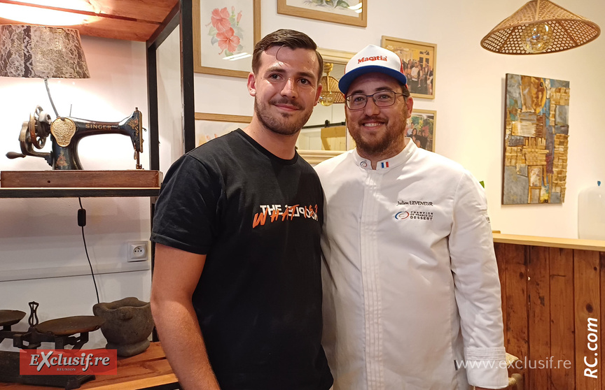 Julien Leveneur, champion de France de dessert, a ouvert sa pâtisserie à Saint-Pierre