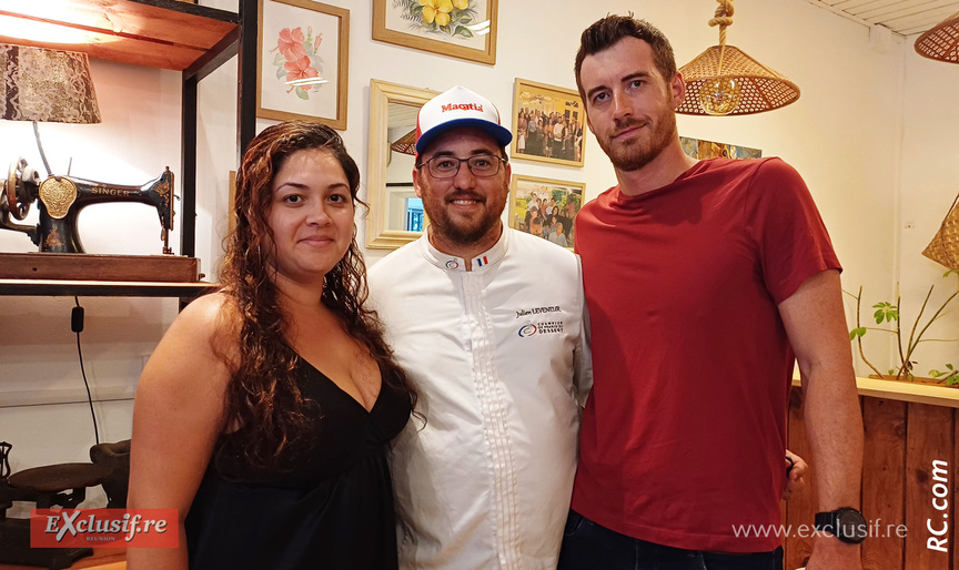 Julien Leveneur, champion de France de dessert, a ouvert sa pâtisserie à Saint-Pierre
