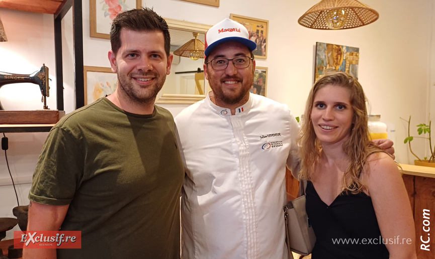 Julien Leveneur, champion de France de dessert, a ouvert sa pâtisserie à Saint-Pierre
