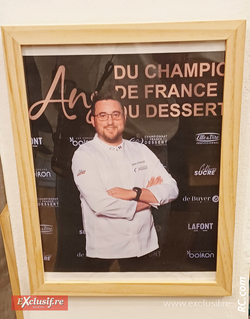Julien Leveneur, champion de France de dessert, a ouvert sa pâtisserie à Saint-Pierre