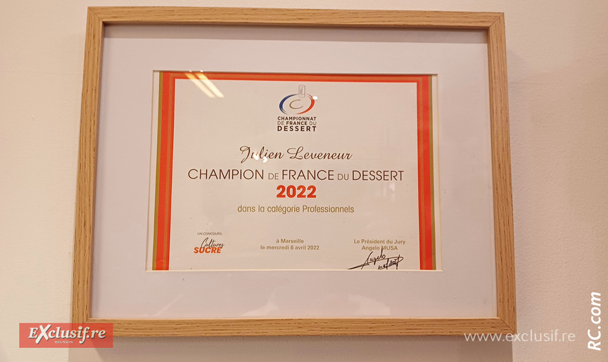 Julien Leveneur, champion de France de dessert, a ouvert sa pâtisserie à Saint-Pierre