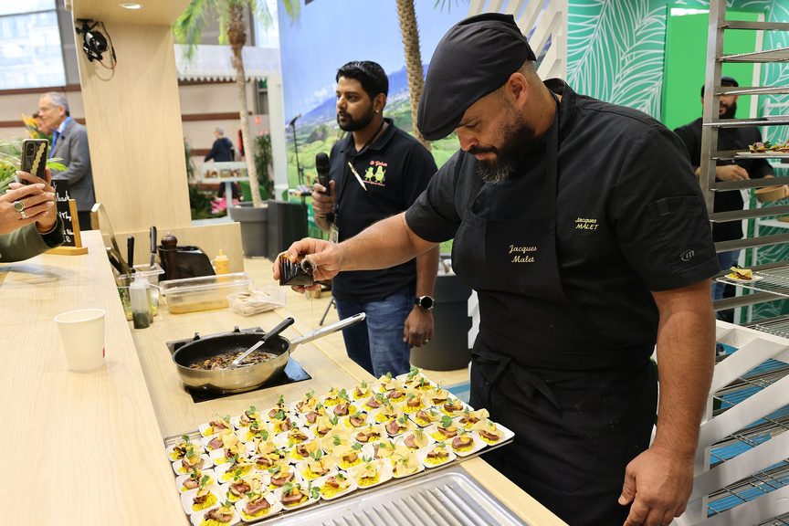 Le chef à l'ouvrage...