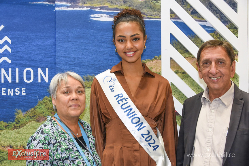 Linda Futhazar, de l'IRT (Ile de la Réunion Tourisme), Marine Futol et Aziz Patel