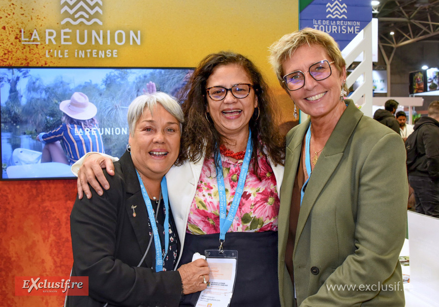 Linda Futhazar, Pascale Boyer et Chistlle Contassot, l'équipe dynamique de l'IRT sur ce salon