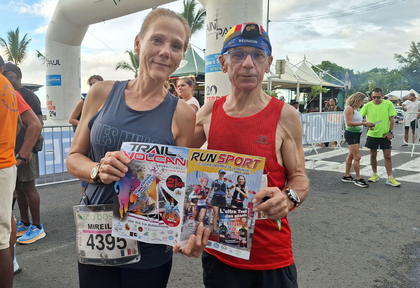 Daniel Guyot,  un précieux collaborateur de Run Sport, et Mireille sa compagne