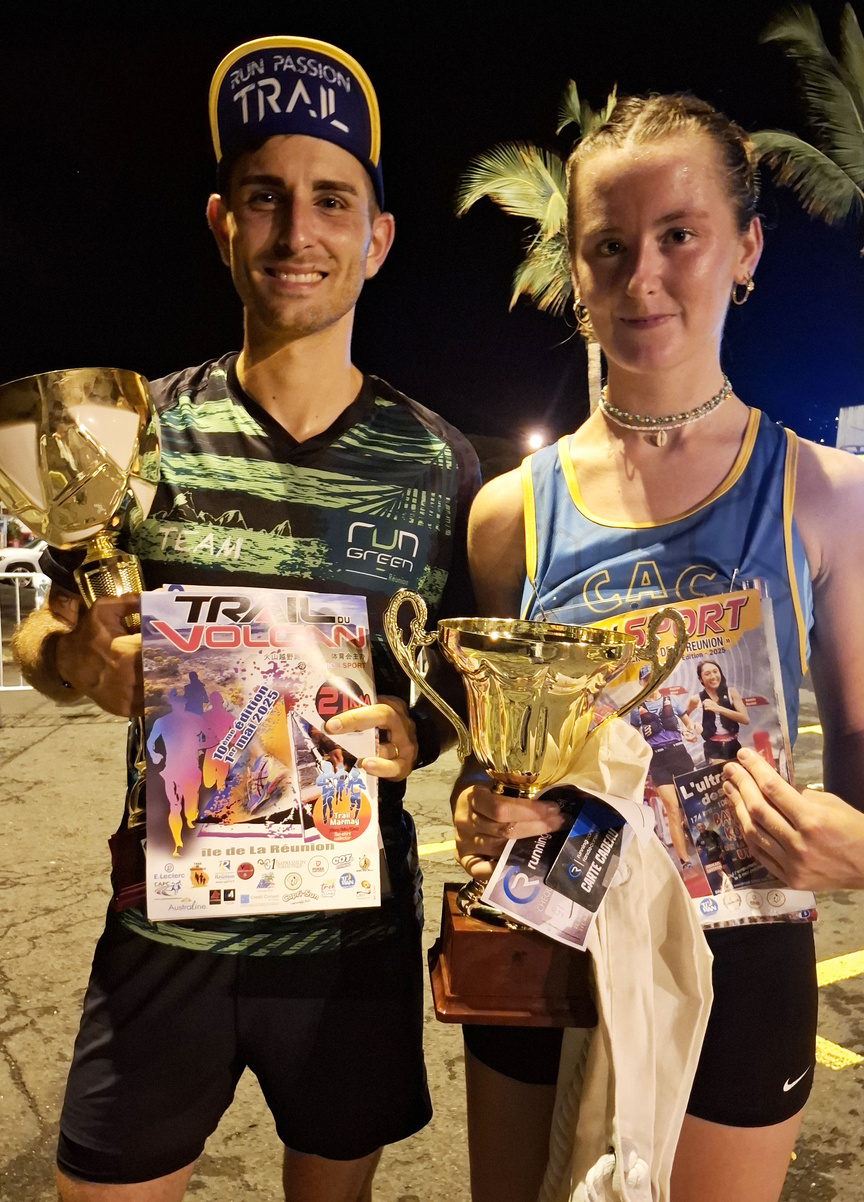 Dorian Fintolini et Gemma Frances, vainqueurs des 10 km de Saint-Paul 2025 Dorian Fintolini et Gemma Frances, vainqueurs des 10 km de Saint-Paul 2025