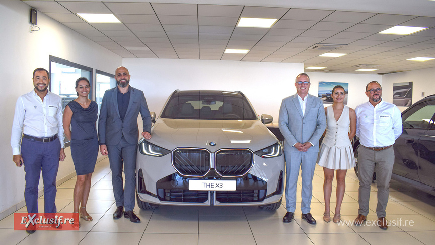 L'équipe Leal Réunion aux côtés du nouveau BMW X3