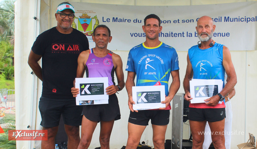 A l'heure des récompenses pour les coureurs à pied