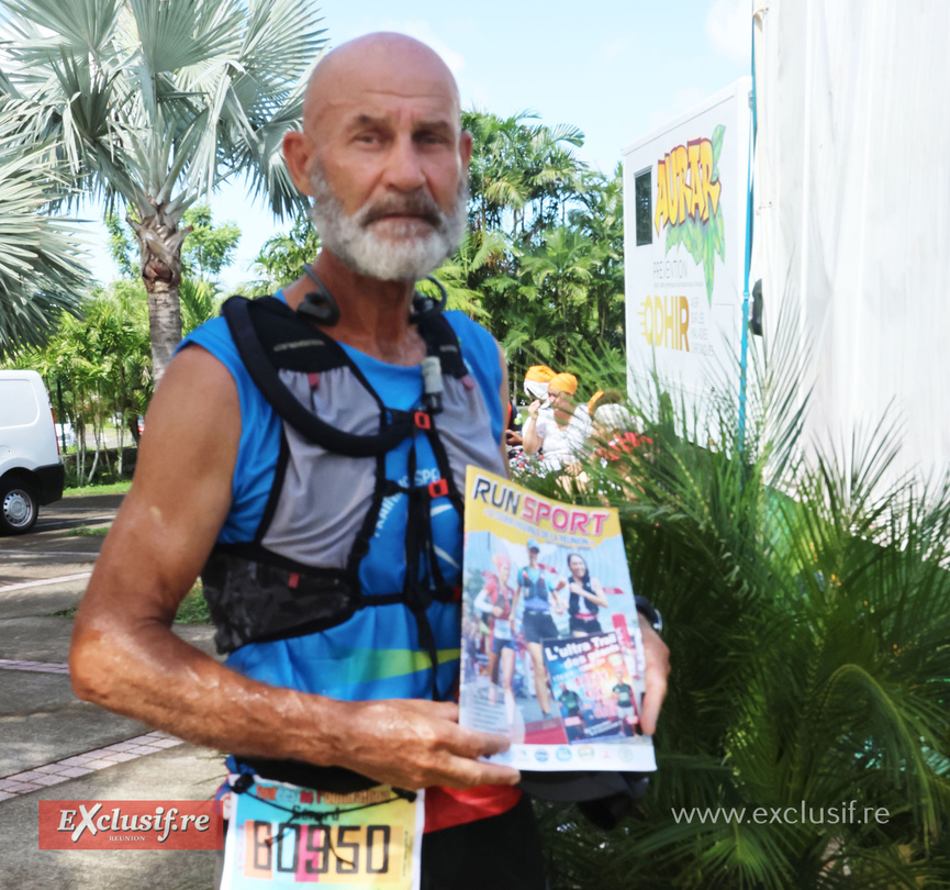 Gérard Poudroux, 1er de la course des 10 km Gérard Poudroux, 1er de la course des 10 km