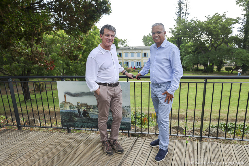 Manuel Valls et Cyrille Melchior Manuel Valls et Cyrille Melchior