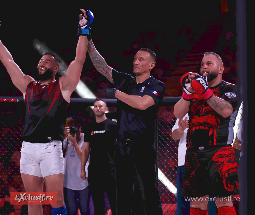 La joie de Hilel Laouar, vainqueur La joie de Hilel Laouar, vainqueur